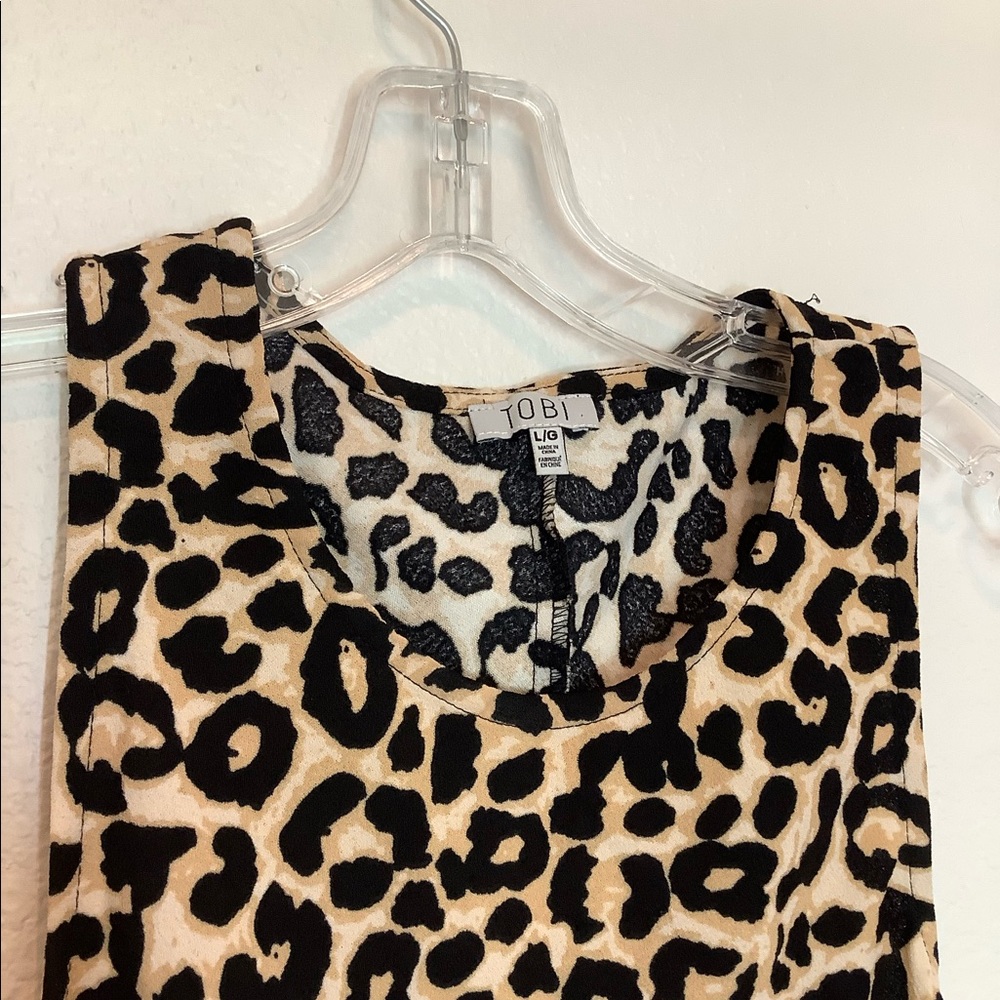 Y2K Cheetah Mini Dress - Picture 2 of 2